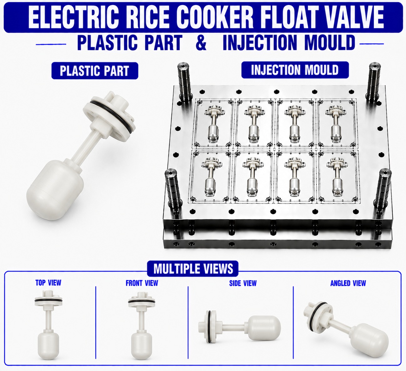 Electric Rice Cooker Plastic Float Valve Mould and Moulding Service